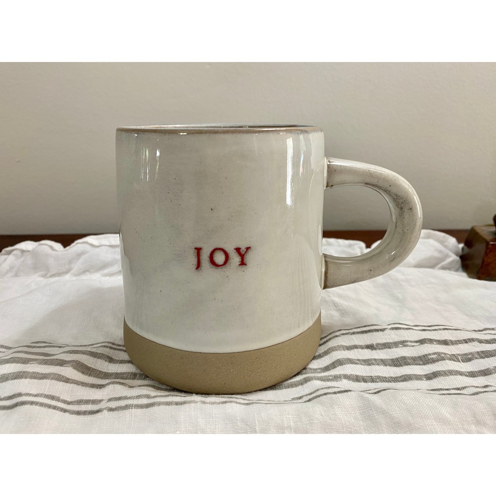 Hearth & Hand Magnolia JOY Stoneware Mug Cup Christmas Farmhouse Holiday Coffee